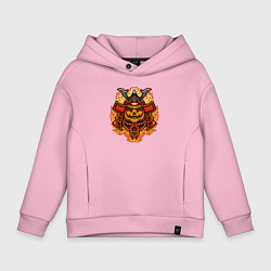 Толстовка оверсайз детская Огненный самурай, цвет: светло-розовый