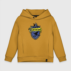 Толстовка оверсайз детская Ravenclaw emblem, цвет: горчичный