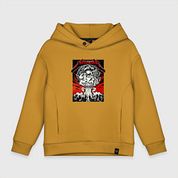 Толстовка оверсайз детская Metallica - Toronto playbill, цвет: горчичный