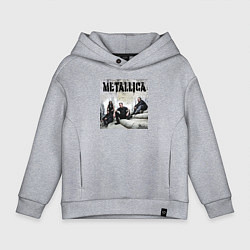 Толстовка оверсайз детская Metallica - cool guys, цвет: меланж
