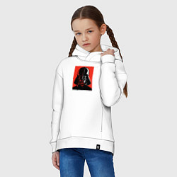 Толстовка оверсайз детская Дарт вейдер два цвета, цвет: белый — фото 2