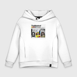 Толстовка оверсайз детская The weeknd Thursday, цвет: белый