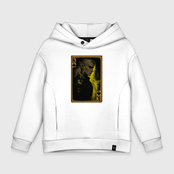 Толстовка оверсайз детская Карта Аскейра Калионора: король треф, цвет: белый