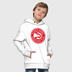 Толстовка оверсайз детская Атланта Хокс НБА, цвет: белый — фото 2