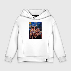 Детское худи оверсайз Искусство в большом городе - art and the city