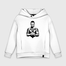 Детское худи оверсайз Нейт Диас в татуировках