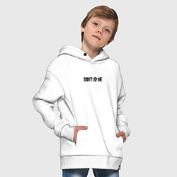 Толстовка оверсайз детская Sigma cat dont disturb, цвет: белый — фото 2