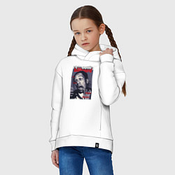 Толстовка оверсайз детская Asap Rocky billboard, цвет: белый — фото 2