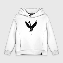 Детское худи оверсайз Жираф с крыльями