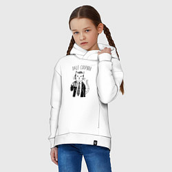Толстовка оверсайз детская Dale Coopurr, цвет: белый — фото 2