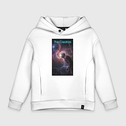 Толстовка оверсайз детская The Creators - space giant, цвет: белый