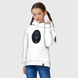 Толстовка оверсайз детская Sub-zero kombat, цвет: белый — фото 2