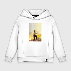 Толстовка оверсайз детская Logan, цвет: белый