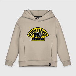 Толстовка оверсайз детская HC Boston Bruins Label, цвет: миндальный