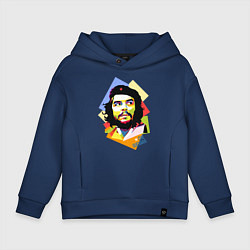 Толстовка оверсайз детская Che Guevara Art, цвет: тёмно-синий