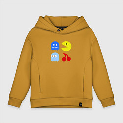 Толстовка оверсайз детская Pac-Man Pack, цвет: горчичный