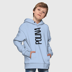 Толстовка оверсайз детская Полина, цвет: мягкое небо — фото 2