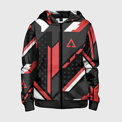 Толстовка на молнии детская CS:GO Cyrex Pattern, цвет: 3D-черный
