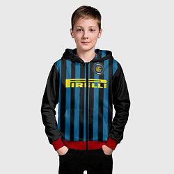 Толстовка на молнии детская Inter FC: Pirelli, цвет: 3D-красный — фото 2