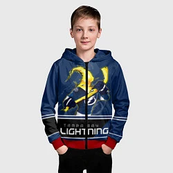 Толстовка на молнии детская Bay Lightning, цвет: 3D-красный — фото 2