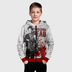 Толстовка на молнии детская Walking Dead: Deryl Dixon, цвет: 3D-красный — фото 2