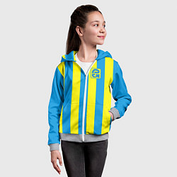 Толстовка на молнии детская ФК Ростов РСМ, цвет: 3D-меланж — фото 2