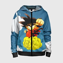 Детская толстовка на молнии Small Goku