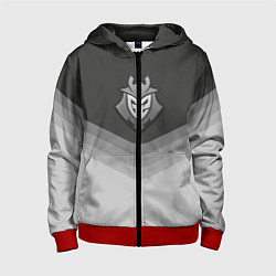 Толстовка на молнии детская G2 Esports Uniform, цвет: 3D-красный