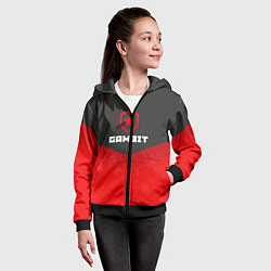 Толстовка на молнии детская Gambit Gaming Uniform, цвет: 3D-черный — фото 2