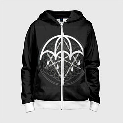 Толстовка на молнии детская BMTH: Rain Symbol, цвет: 3D-белый