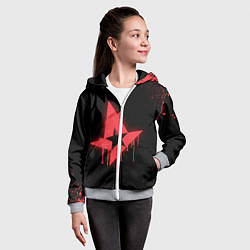 Толстовка на молнии детская Astralis: Black collection, цвет: 3D-меланж — фото 2