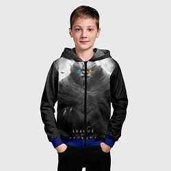 Толстовка на молнии детская Rengar LoL, цвет: 3D-синий — фото 2