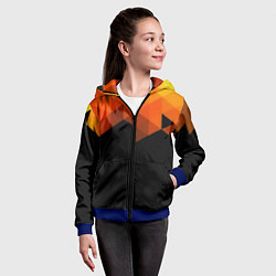 Толстовка на молнии детская Trianse, цвет: 3D-синий — фото 2