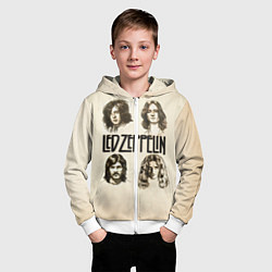 Толстовка на молнии детская Led Zeppelin Guys, цвет: 3D-белый — фото 2