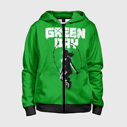 Толстовка на молнии детская Green Day: Girl, цвет: 3D-черный