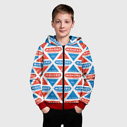 Толстовка на молнии детская Молоко пастеризованное, цвет: 3D-красный — фото 2