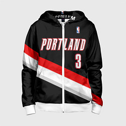 Детская толстовка на молнии Portland Trail Blazers 3