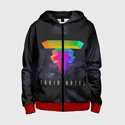 Толстовка на молнии детская Tokio Hotel: New Symbol, цвет: 3D-красный