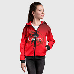 Толстовка на молнии детская Кукрыниксы: Дьявол, цвет: 3D-черный — фото 2