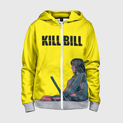 Толстовка на молнии детская Kill Bill, цвет: 3D-меланж
