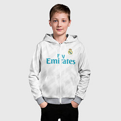 Толстовка на молнии детская Real Madrid, цвет: 3D-меланж — фото 2