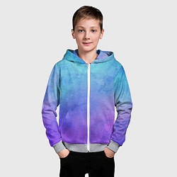 Толстовка на молнии детская Цветной принт, цвет: 3D-меланж — фото 2