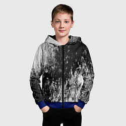 Толстовка на молнии детская GRAY&BLACK, цвет: 3D-синий — фото 2