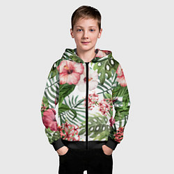 Толстовка на молнии детская Таинственный остров, цвет: 3D-черный — фото 2