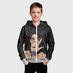 Толстовка на молнии детская Face Star, цвет: 3D-меланж — фото 2