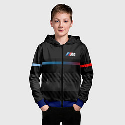 Толстовка на молнии детская BMW: Brand Lines, цвет: 3D-синий — фото 2