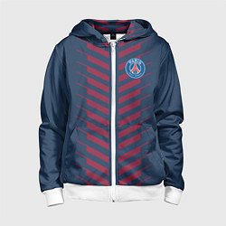 Толстовка на молнии детская FC PSG: Creative, цвет: 3D-белый