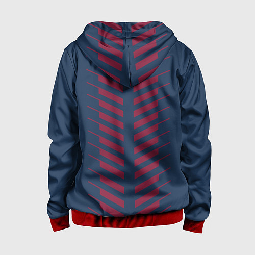 Детская толстовка на молнии FC PSG: Creative / 3D-Красный – фото 2