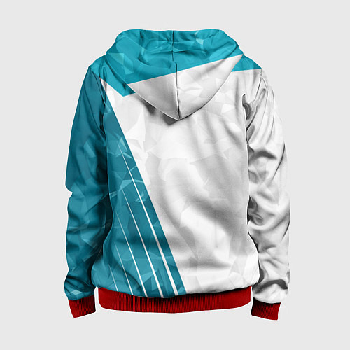 Детская толстовка на молнии FC Real Madrid: Abstract / 3D-Красный – фото 2