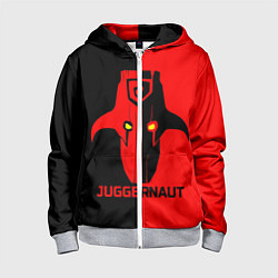 Толстовка на молнии детская Juggernaut Blood, цвет: 3D-меланж
